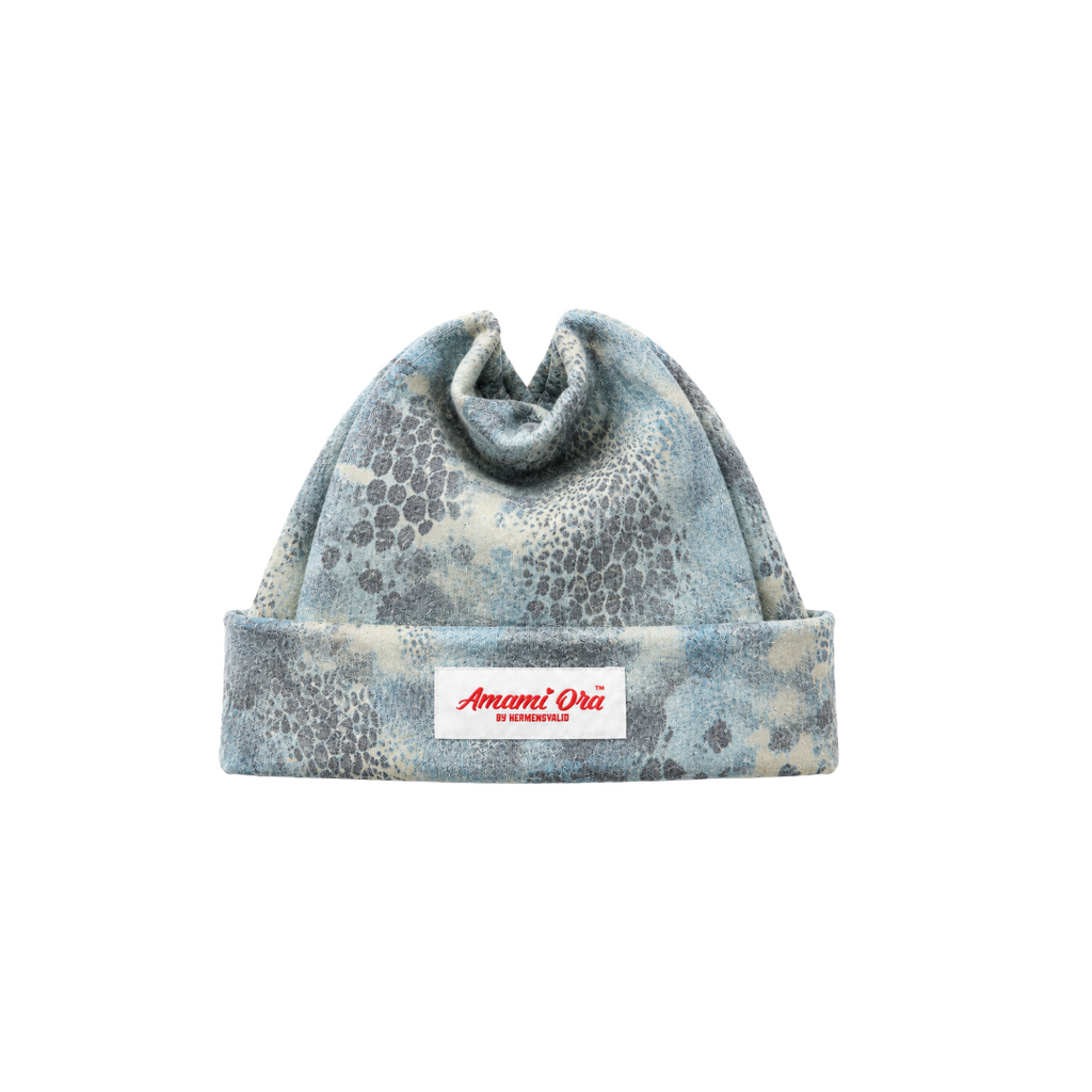 Blue Leopard Beanie