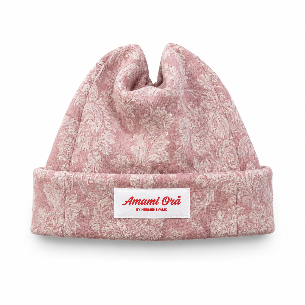 Amami Ora™ Dress Shirt Beanie – Pink Floral